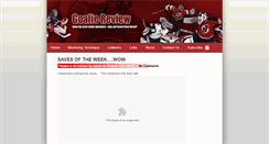 Desktop Screenshot of goaliereview.com